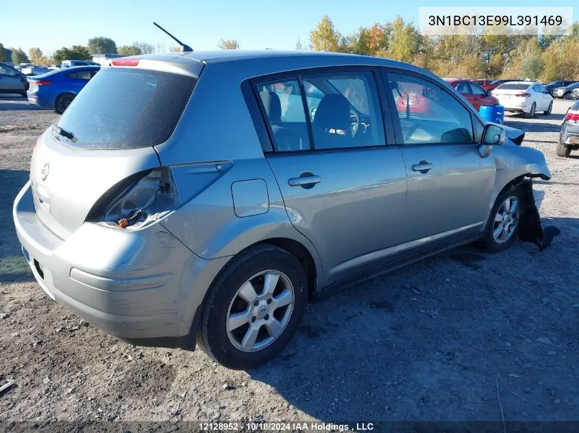 2009 Nissan Versa VIN: 3N1BC13E99L391469 Lot: 12128952