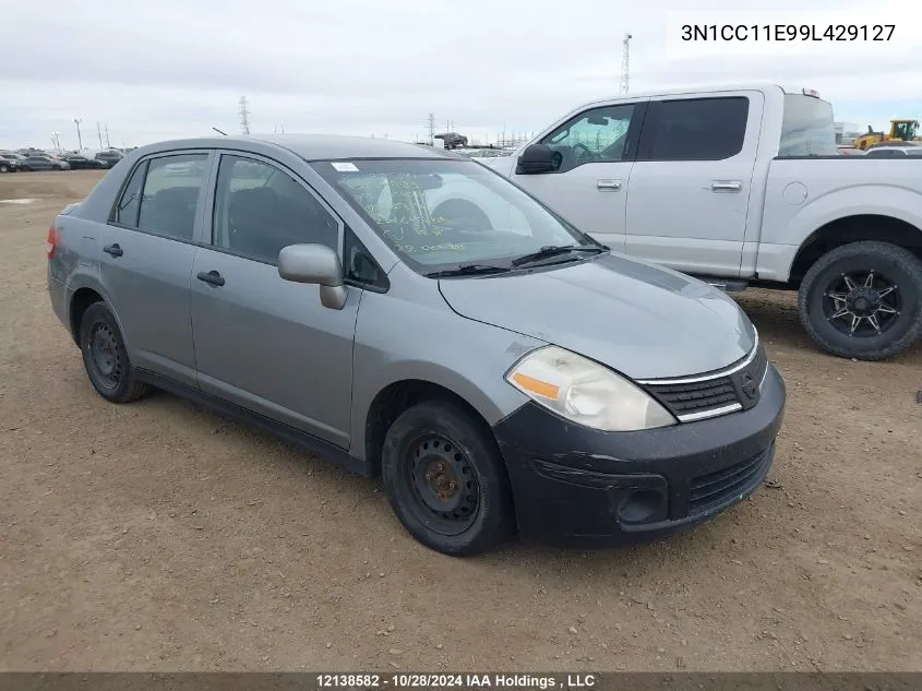 2009 Nissan Versa VIN: 3N1CC11E99L429127 Lot: 12138582