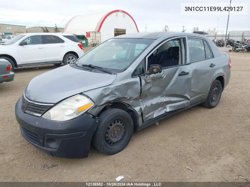 2009 Nissan Versa VIN: 3N1CC11E99L429127 Lot: 12138582