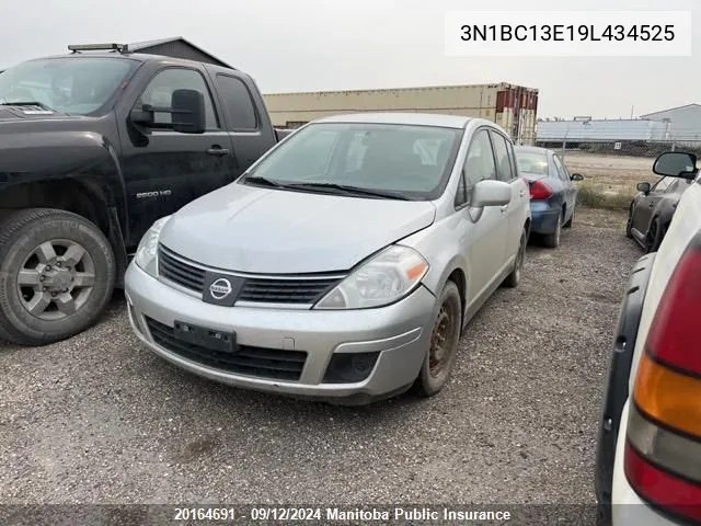 2009 Nissan Versa 1.8 S VIN: 3N1BC13E19L434525 Lot: 20164691