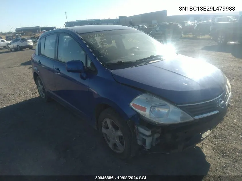 2009 Nissan Versa S/Sl VIN: 3N1BC13E29L479988 Lot: 30046885