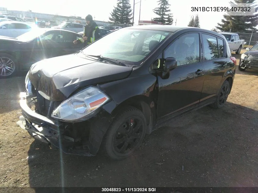 2009 Nissan Versa S/Sl VIN: 3N1BC13E99L407332 Lot: 30048823