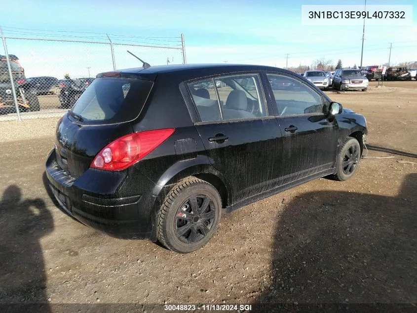 2009 Nissan Versa S/Sl VIN: 3N1BC13E99L407332 Lot: 30048823