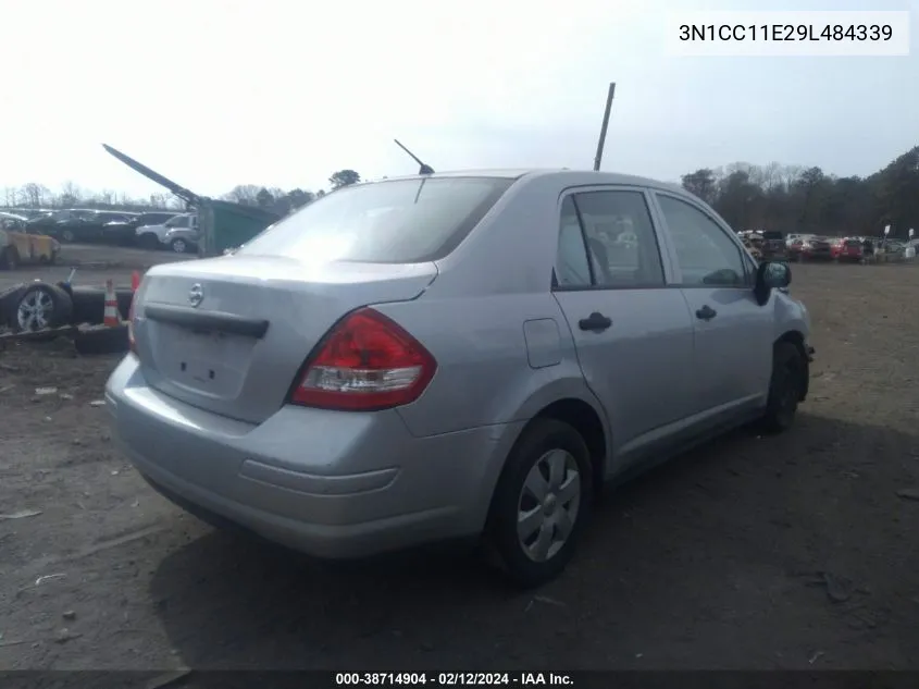 2009 Nissan Versa 1.6 VIN: 3N1CC11E29L484339 Lot: 38714904