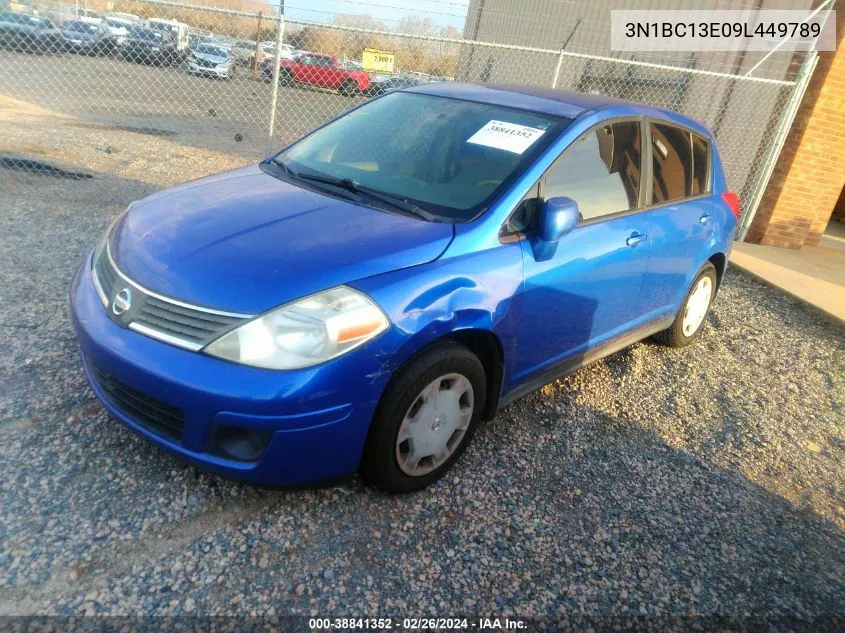 2009 Nissan Versa 1.8S VIN: 3N1BC13E09L449789 Lot: 38841352