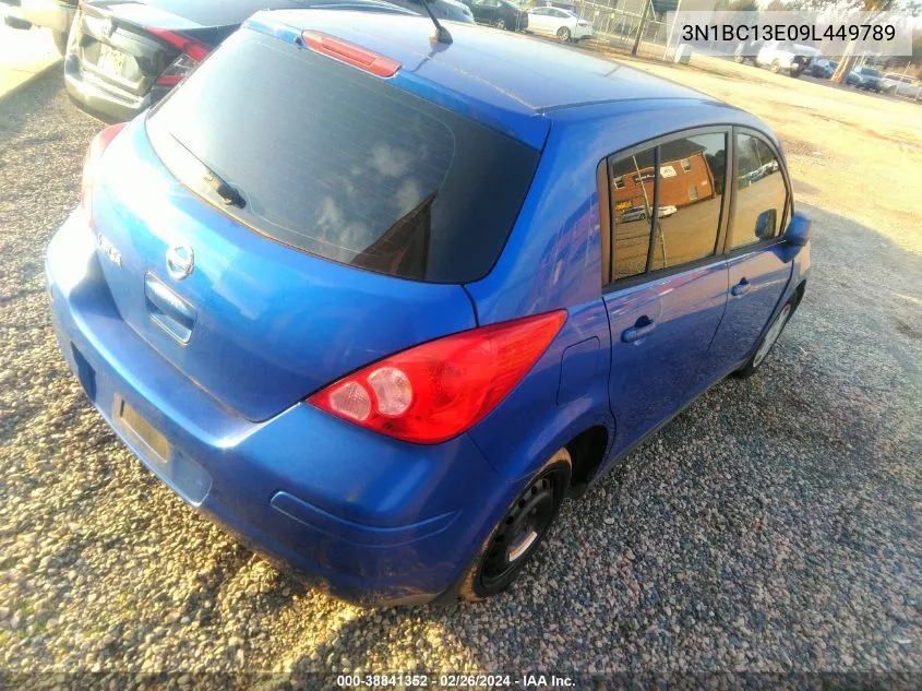 2009 Nissan Versa 1.8S VIN: 3N1BC13E09L449789 Lot: 38841352