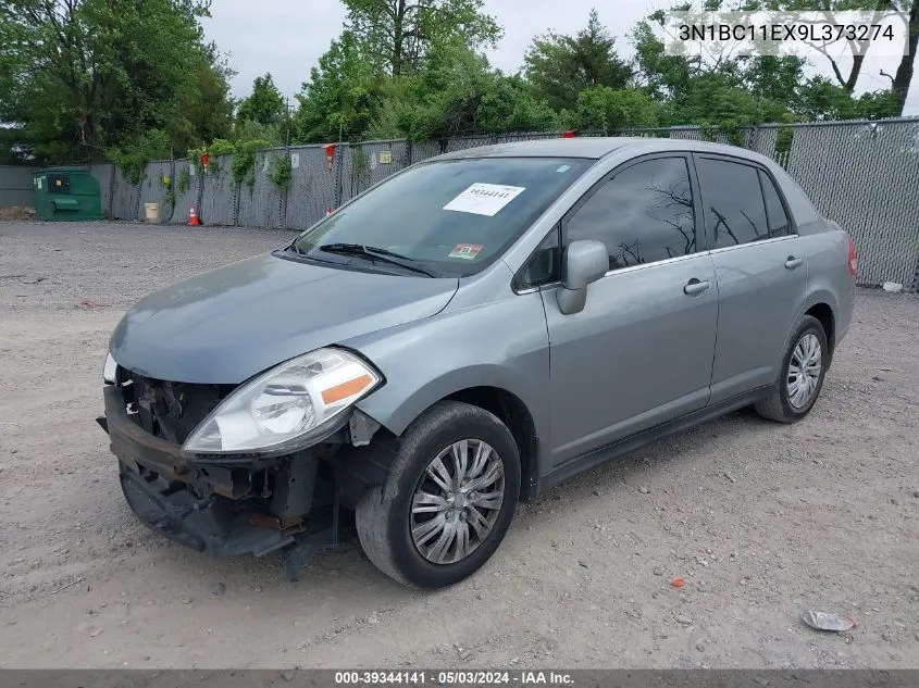 2009 Nissan Versa 1.8S VIN: 3N1BC11EX9L373274 Lot: 39344141