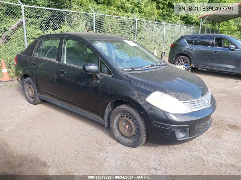 2009 Nissan Versa 1.8S VIN: 3N1BC11E39L497791 Lot: 39679827