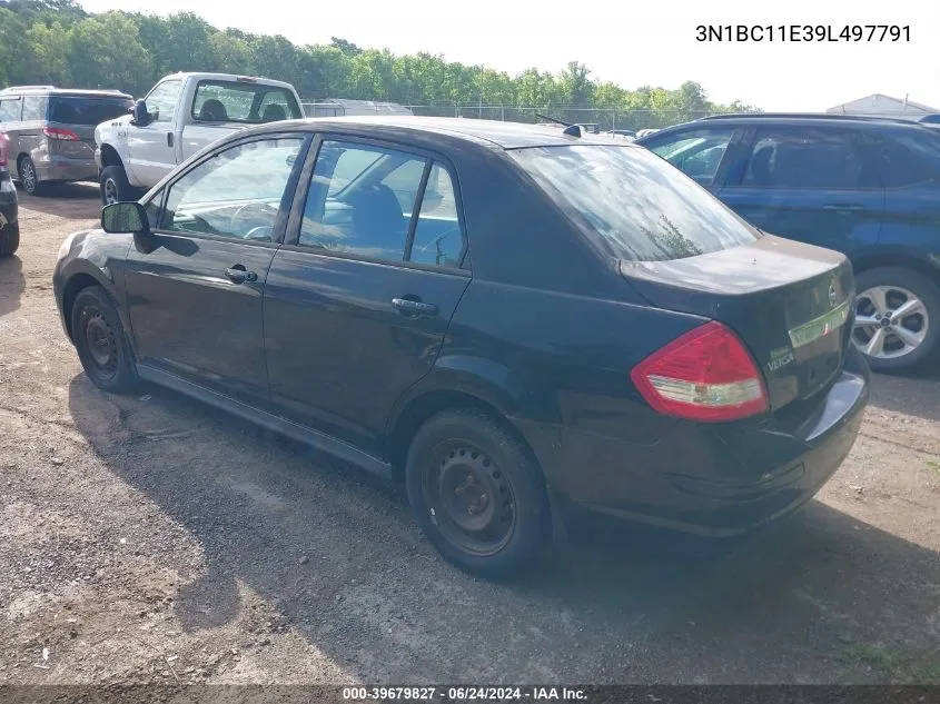 2009 Nissan Versa 1.8S VIN: 3N1BC11E39L497791 Lot: 39679827