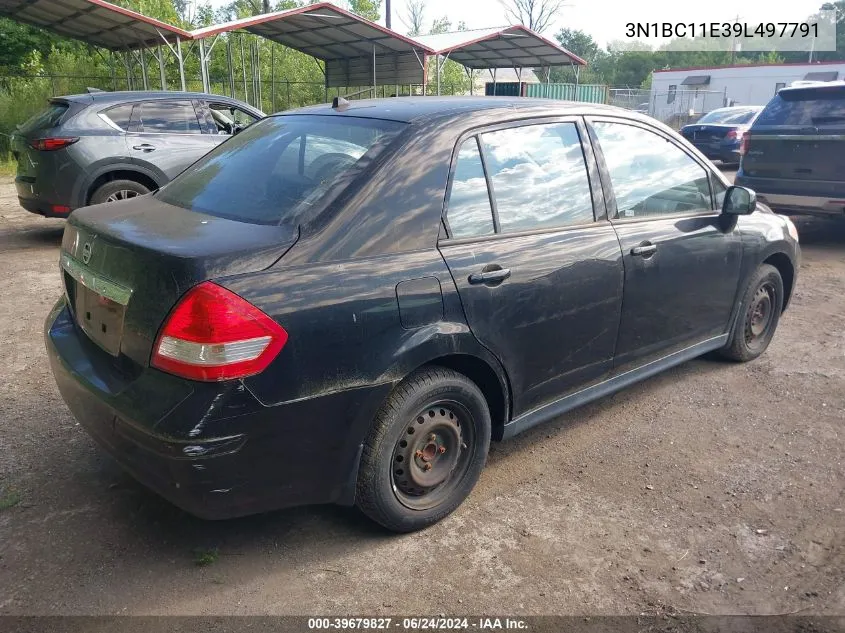 2009 Nissan Versa 1.8S VIN: 3N1BC11E39L497791 Lot: 39679827