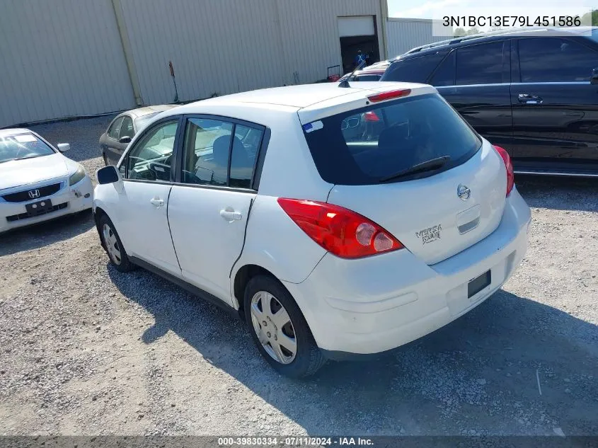 3N1BC13E79L451586 2009 Nissan Versa 1.8S