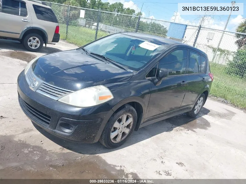 2009 Nissan Versa 1.8Sl VIN: 3N1BC13E59L360123 Lot: 39833236