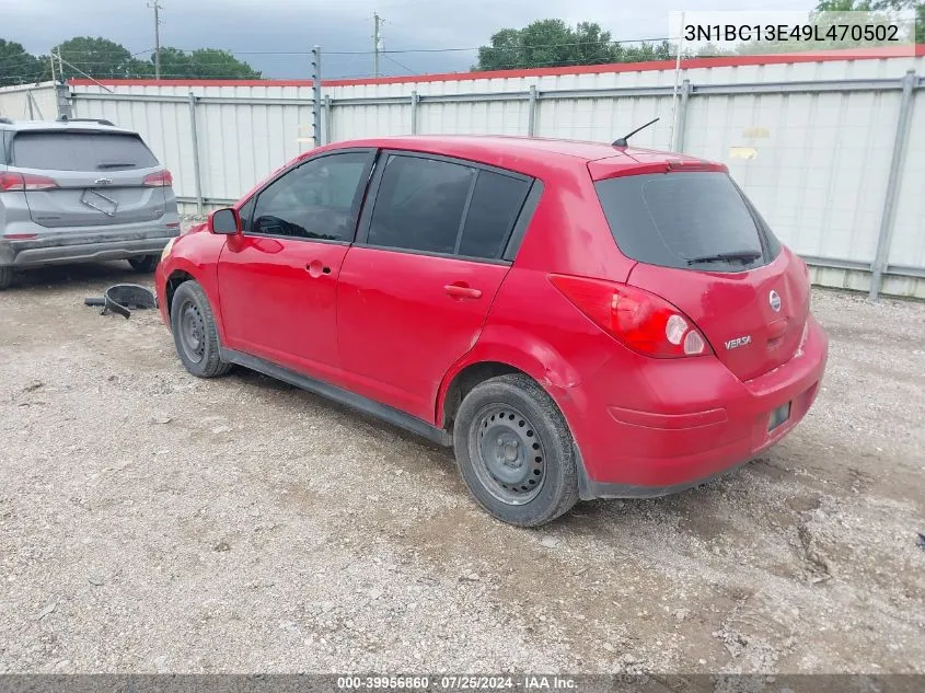 2009 Nissan Versa 1.8S VIN: 3N1BC13E49L470502 Lot: 39956860