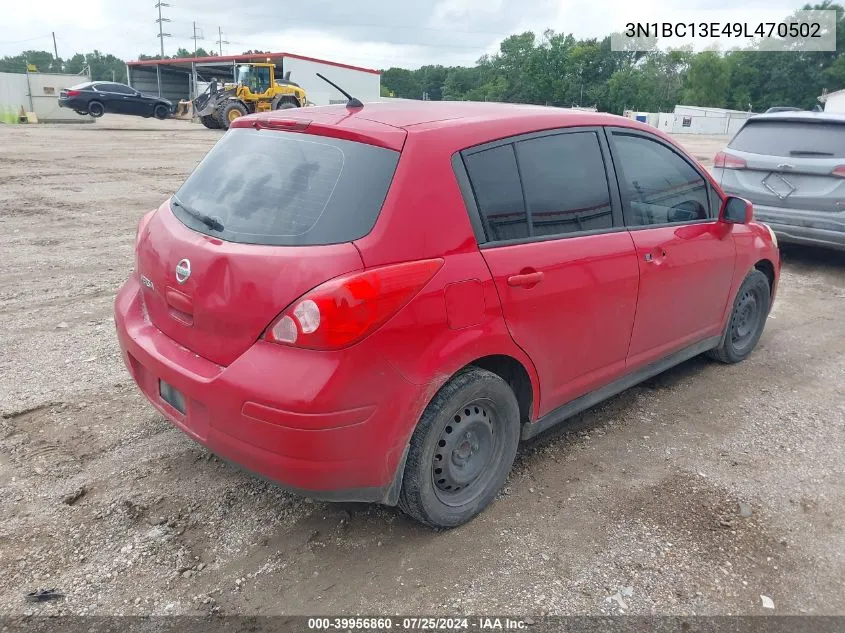 2009 Nissan Versa 1.8S VIN: 3N1BC13E49L470502 Lot: 39956860