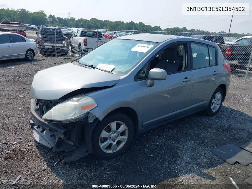 3N1BC13E59L354502 2009 Nissan Versa 1.8Sl