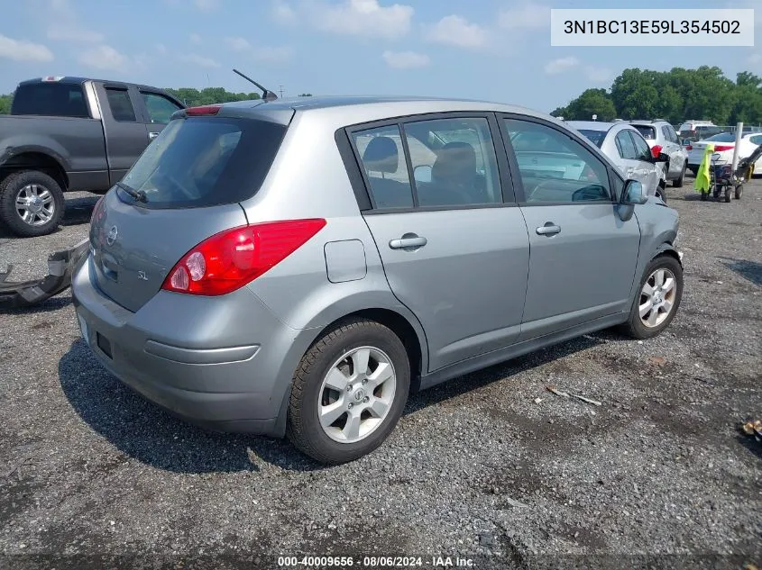 2009 Nissan Versa 1.8Sl VIN: 3N1BC13E59L354502 Lot: 40009656