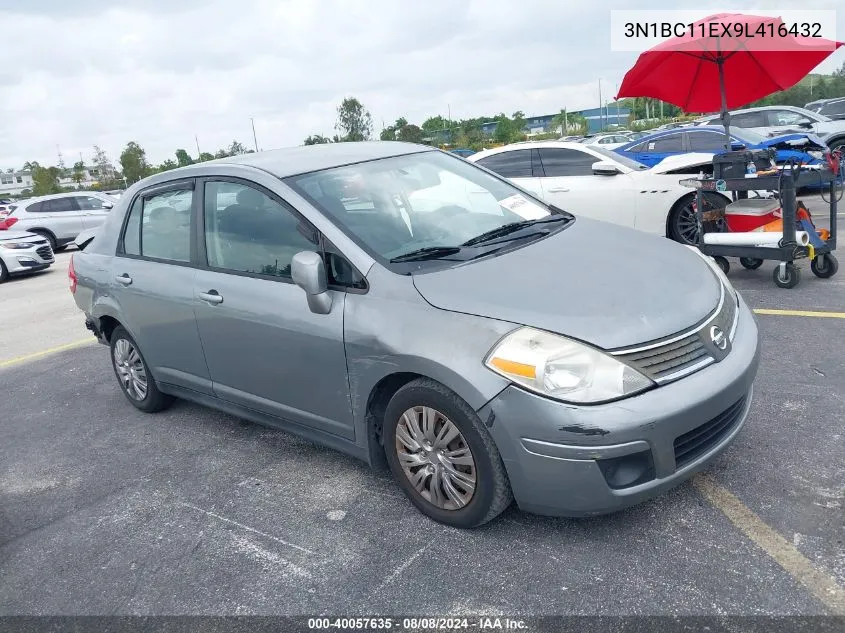 2009 Nissan Versa 1.8S VIN: 3N1BC11EX9L416432 Lot: 40057635