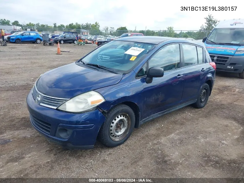 2009 Nissan Versa 1.8S VIN: 3N1BC13E19L380157 Lot: 40069103