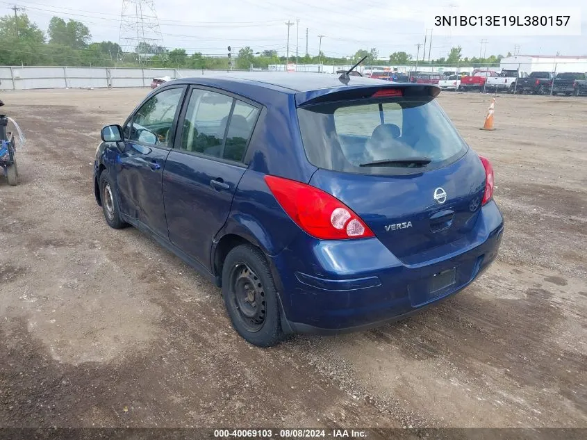 2009 Nissan Versa 1.8S VIN: 3N1BC13E19L380157 Lot: 40069103