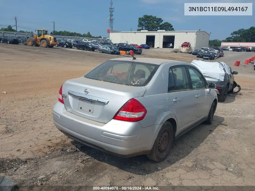 3N1BC11E09L494167 2009 Nissan Versa 1.8S