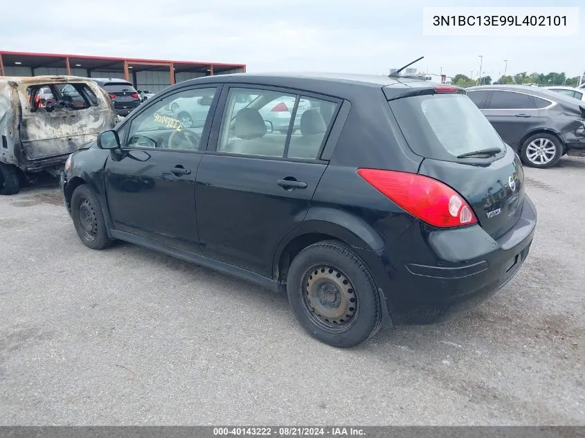 2009 Nissan Versa S/Sl VIN: 3N1BC13E99L402101 Lot: 40143222