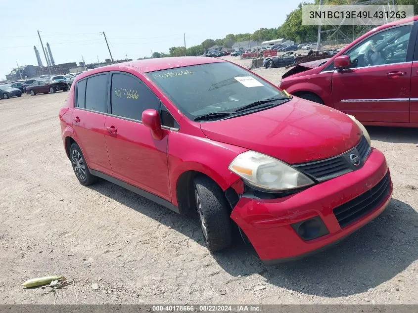 2009 Nissan Versa 1.8S VIN: 3N1BC13E49L431263 Lot: 40178666