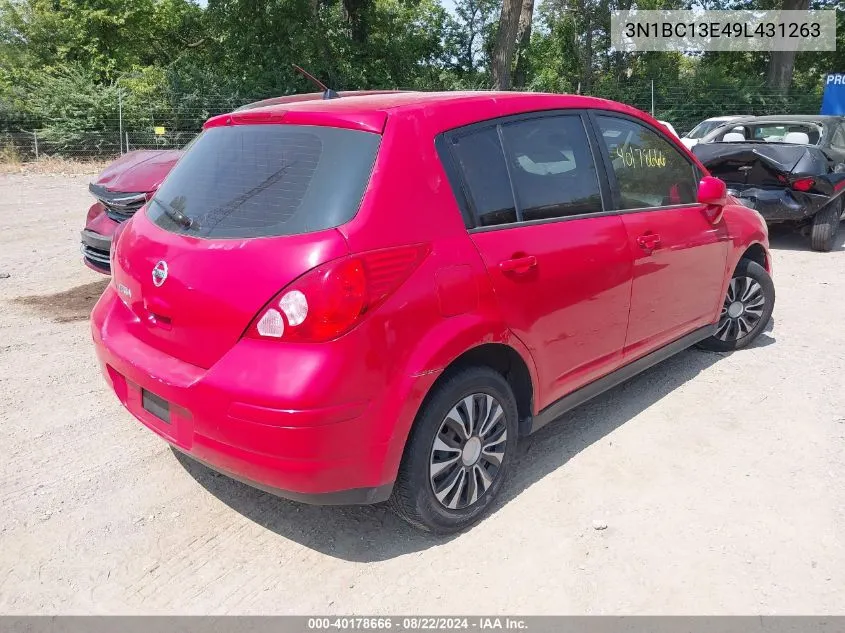 2009 Nissan Versa 1.8S VIN: 3N1BC13E49L431263 Lot: 40178666