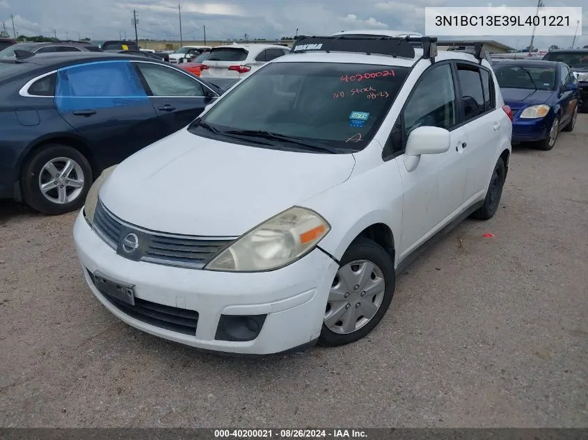 3N1BC13E39L401221 2009 Nissan Versa 1.8S