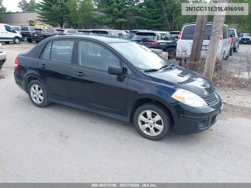 3N1CC11E39L496998 2009 Nissan Versa 1.6