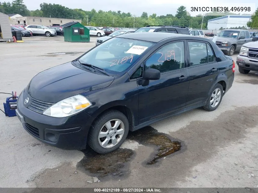 3N1CC11E39L496998 2009 Nissan Versa 1.6