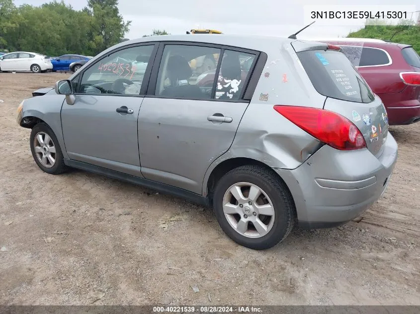 2009 Nissan Versa 1.8Sl VIN: 3N1BC13E59L415301 Lot: 40221539