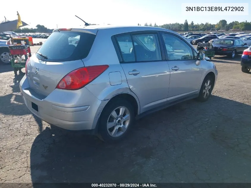 2009 Nissan Versa 1.8S VIN: 3N1BC13E89L472902 Lot: 40232070