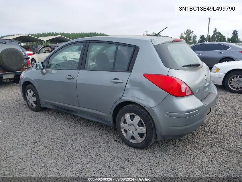 2009 Nissan Versa 1.8S VIN: 3N1BC13E49L499790 Lot: 40240326