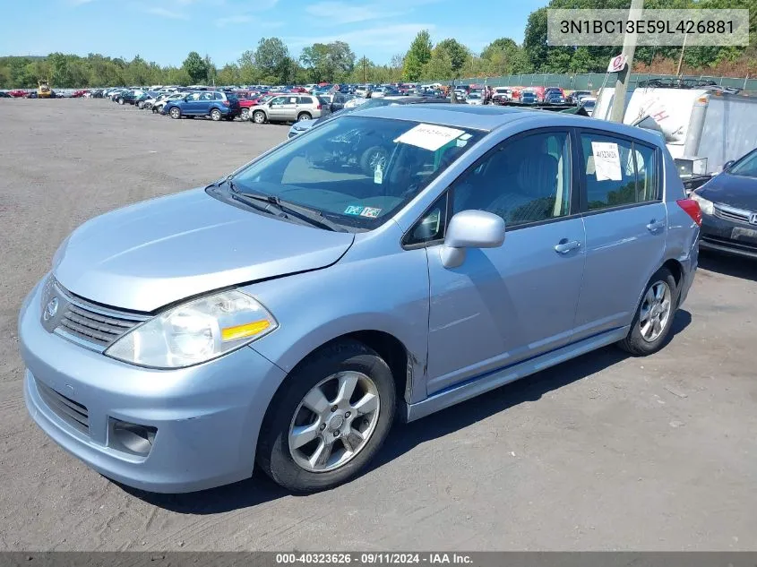 2009 Nissan Versa 1.8Sl VIN: 3N1BC13E59L426881 Lot: 40323626