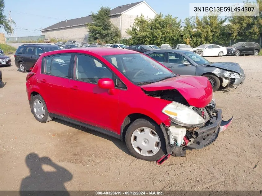 2009 Nissan Versa S/Sl VIN: 3N1BC13E59L494307 Lot: 40328619