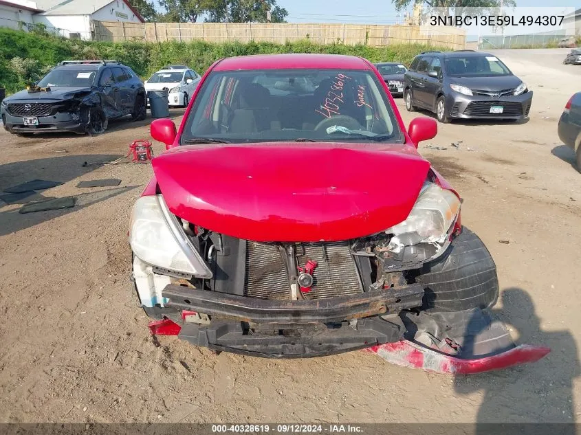 3N1BC13E59L494307 2009 Nissan Versa S/Sl