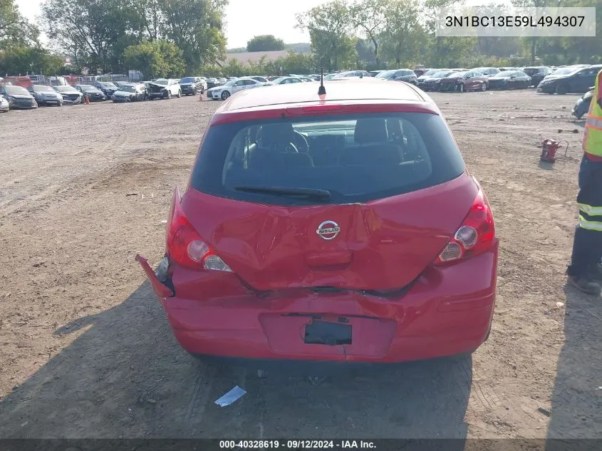 3N1BC13E59L494307 2009 Nissan Versa S/Sl