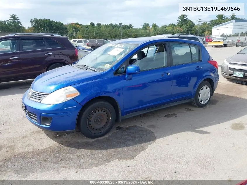 2009 Nissan Versa 1.8S VIN: 3N1BC13E19L469646 Lot: 40338623