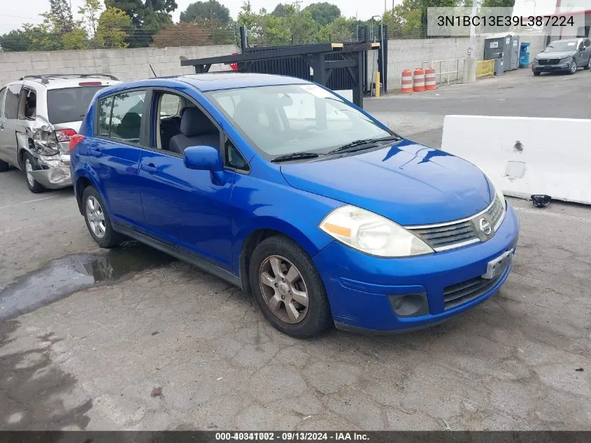 2009 Nissan Versa 1.8Sl VIN: 3N1BC13E39L387224 Lot: 40341002