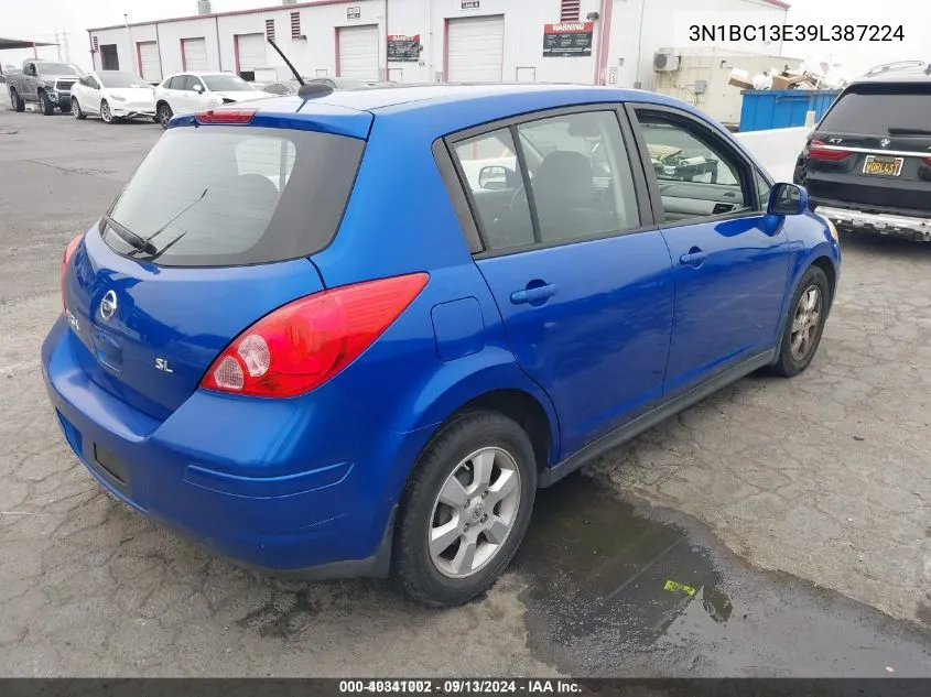 2009 Nissan Versa 1.8Sl VIN: 3N1BC13E39L387224 Lot: 40341002