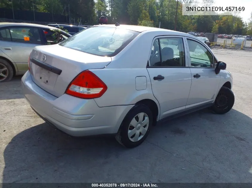 2009 Nissan Versa 1.6 VIN: 3N1CC11E09L457169 Lot: 40352078