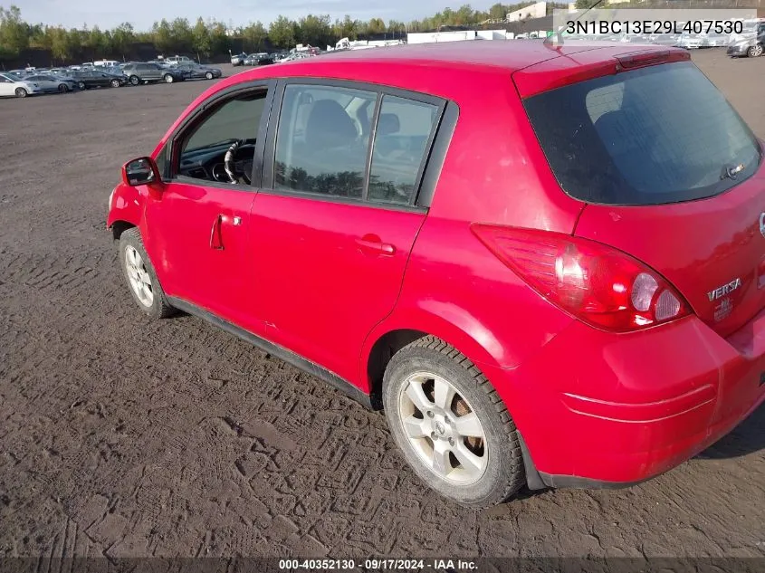 2009 Nissan Versa 1.8Sl VIN: 3N1BC13E29L407530 Lot: 40352130