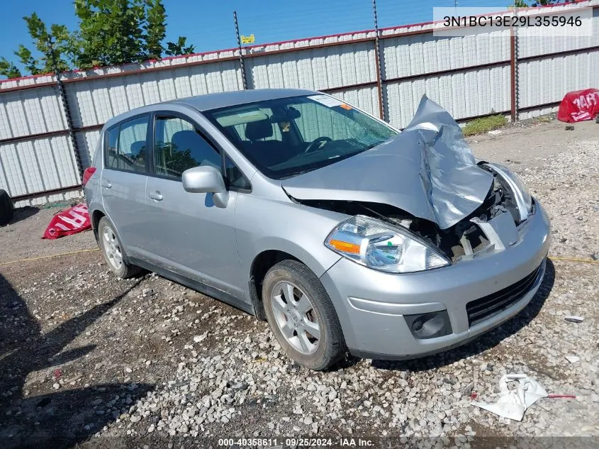 2009 Nissan Versa 1.8Sl VIN: 3N1BC13E29L355946 Lot: 40358611