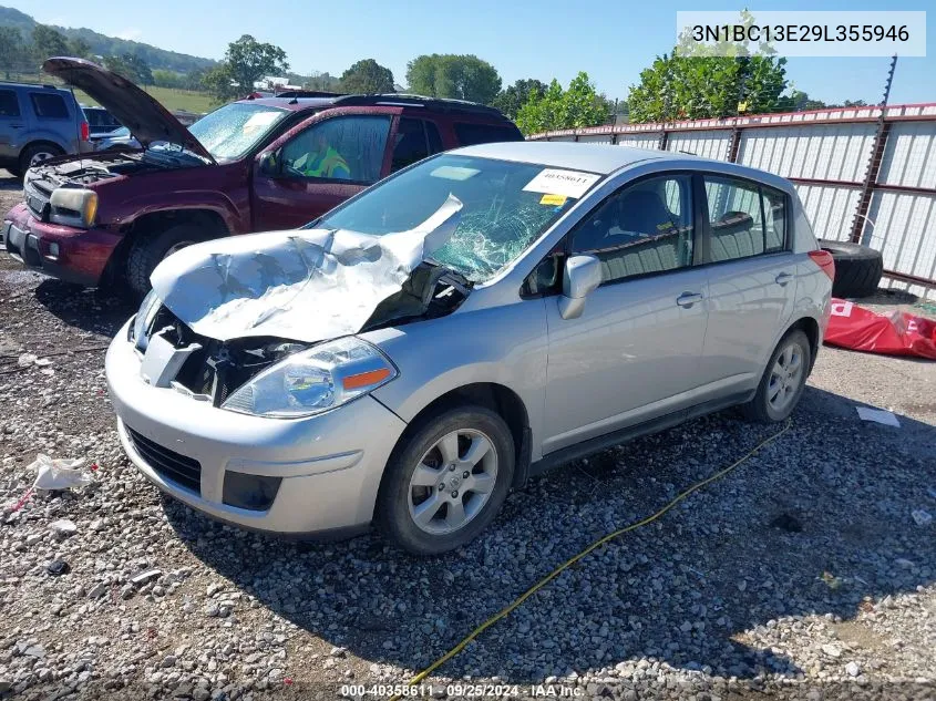 2009 Nissan Versa 1.8Sl VIN: 3N1BC13E29L355946 Lot: 40358611