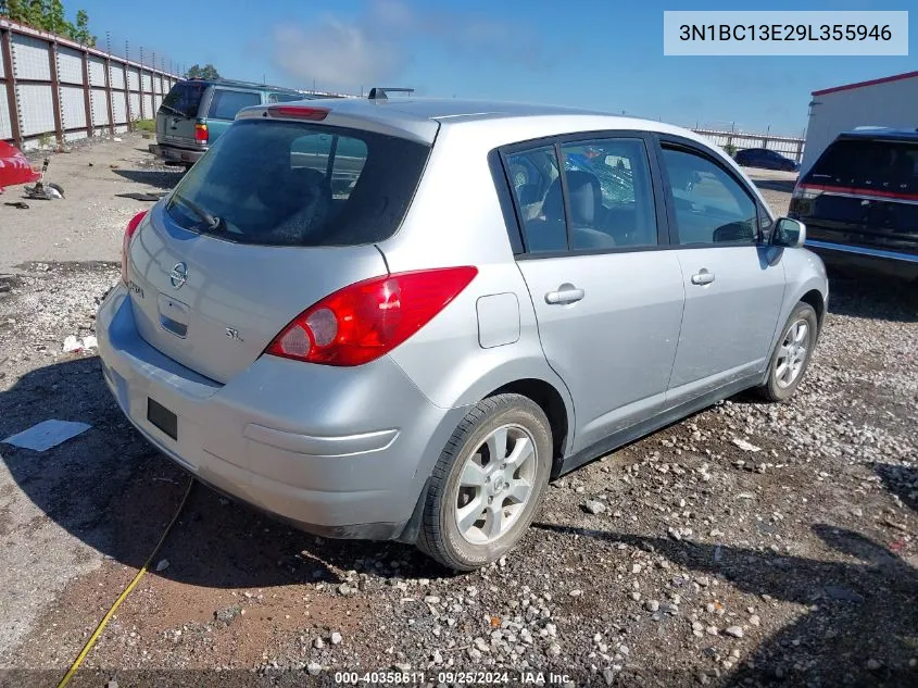 2009 Nissan Versa 1.8Sl VIN: 3N1BC13E29L355946 Lot: 40358611