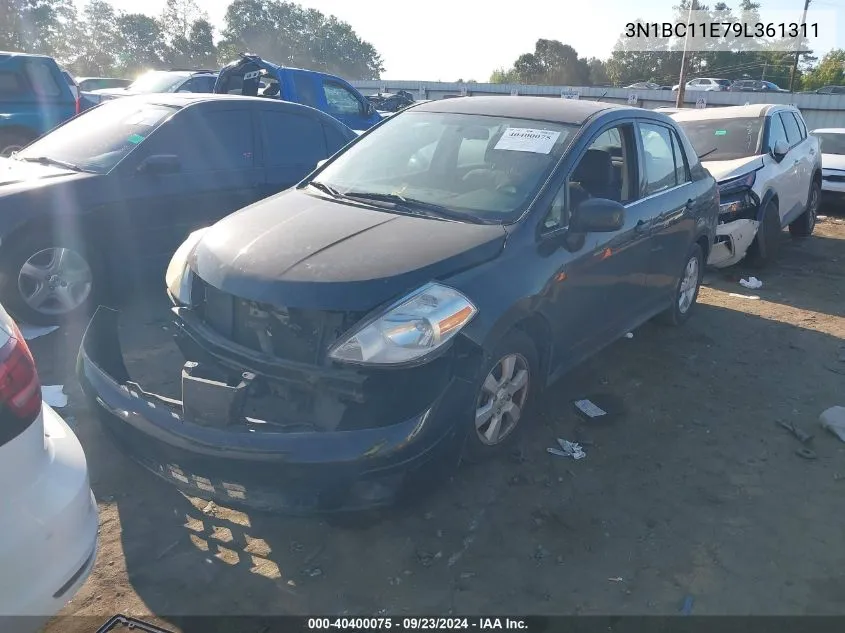 2009 Nissan Versa S/Sl VIN: 3N1BC11E79L361311 Lot: 40400075