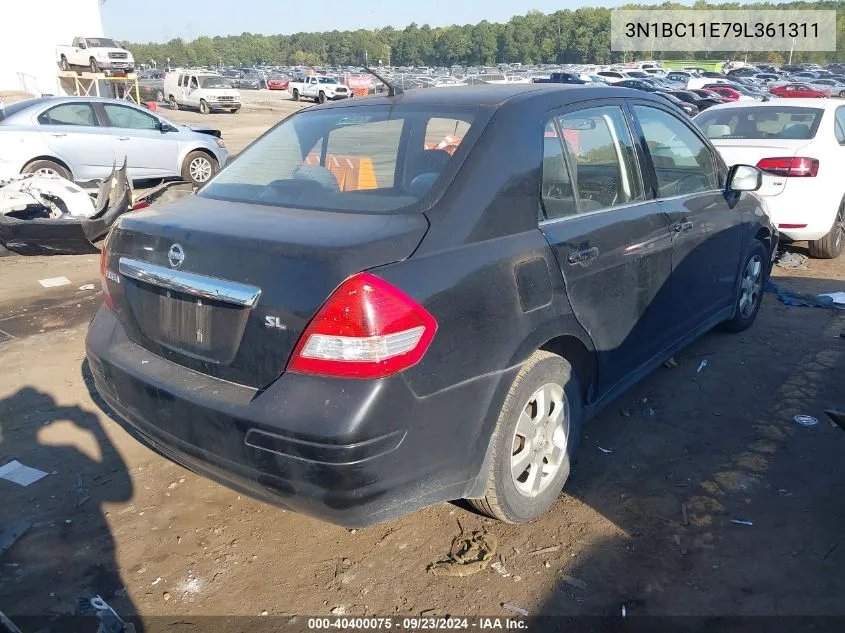 2009 Nissan Versa S/Sl VIN: 3N1BC11E79L361311 Lot: 40400075