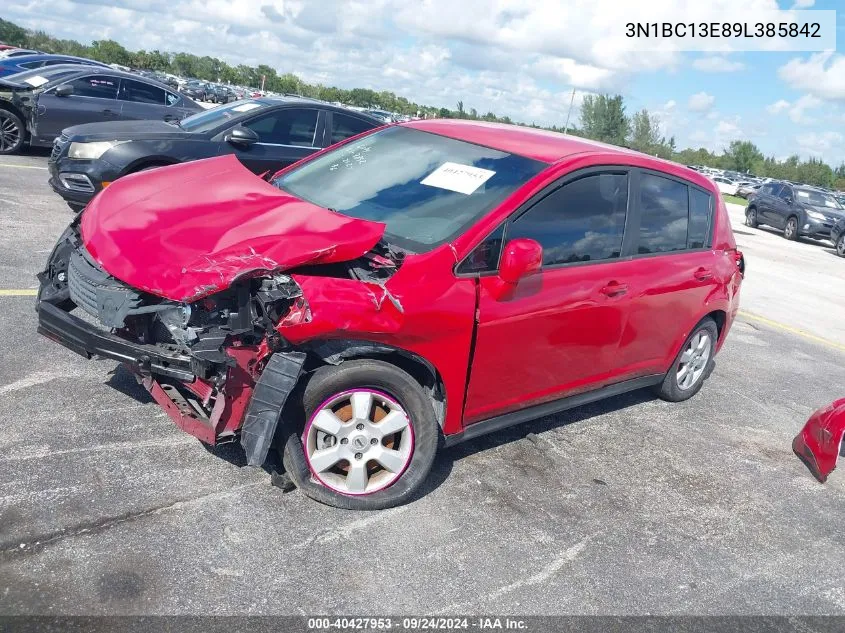 3N1BC13E89L385842 2009 Nissan Versa 1.8S