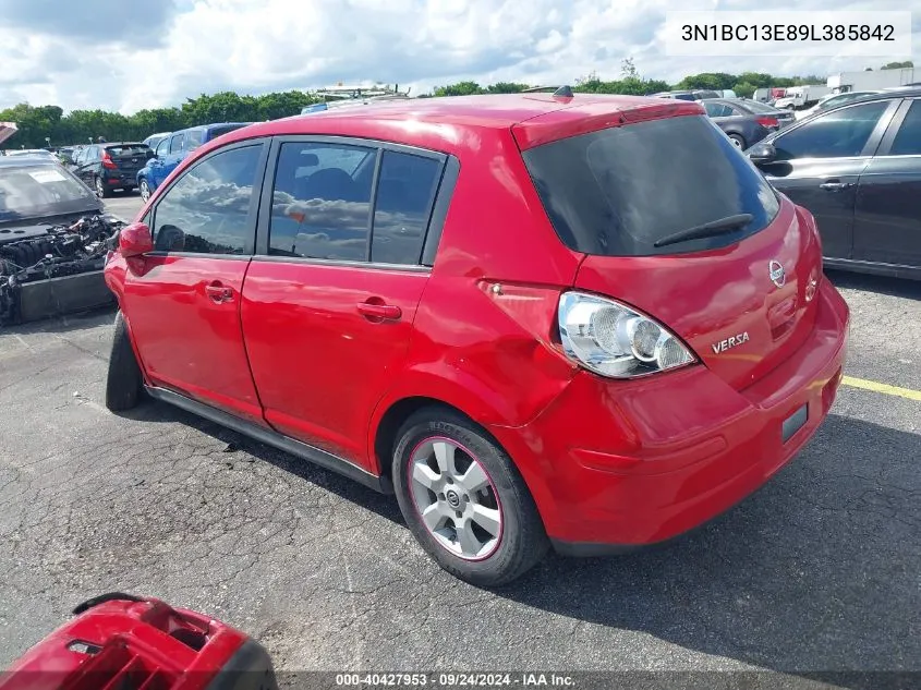 3N1BC13E89L385842 2009 Nissan Versa 1.8S