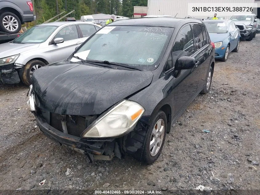 2009 Nissan Versa 1.8Sl VIN: 3N1BC13EX9L388726 Lot: 40432465